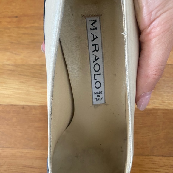 Marolo B&W kitten heels Vintage - Picture 4 of 5